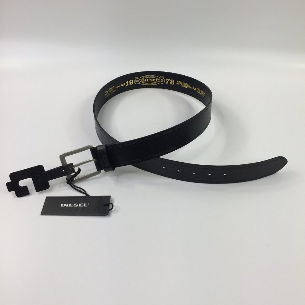 Diesel Belt Poldo3 Wide Black Extra Tough